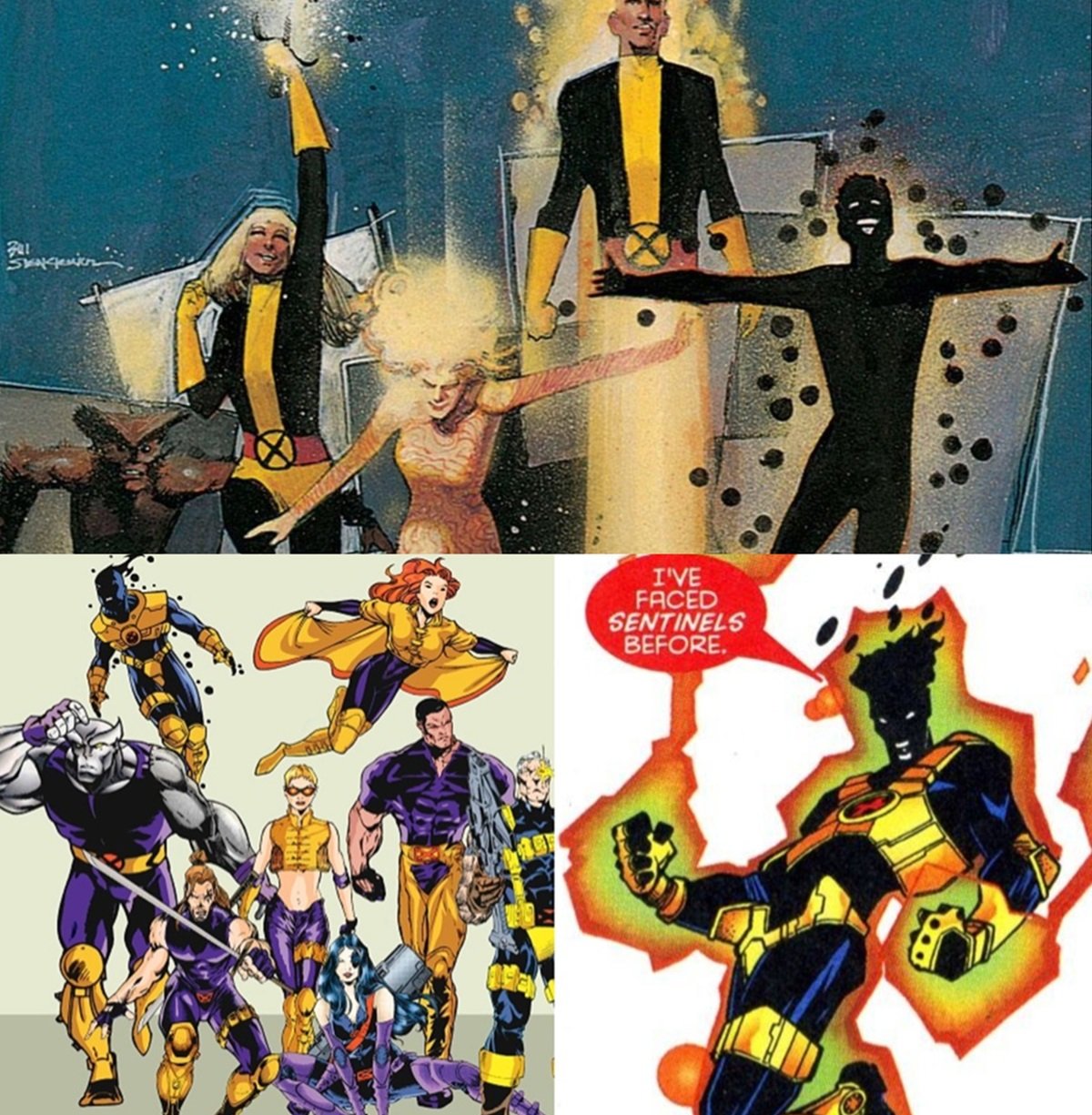 Sunspot as a member of the New Mutants, and later, X-Force. 