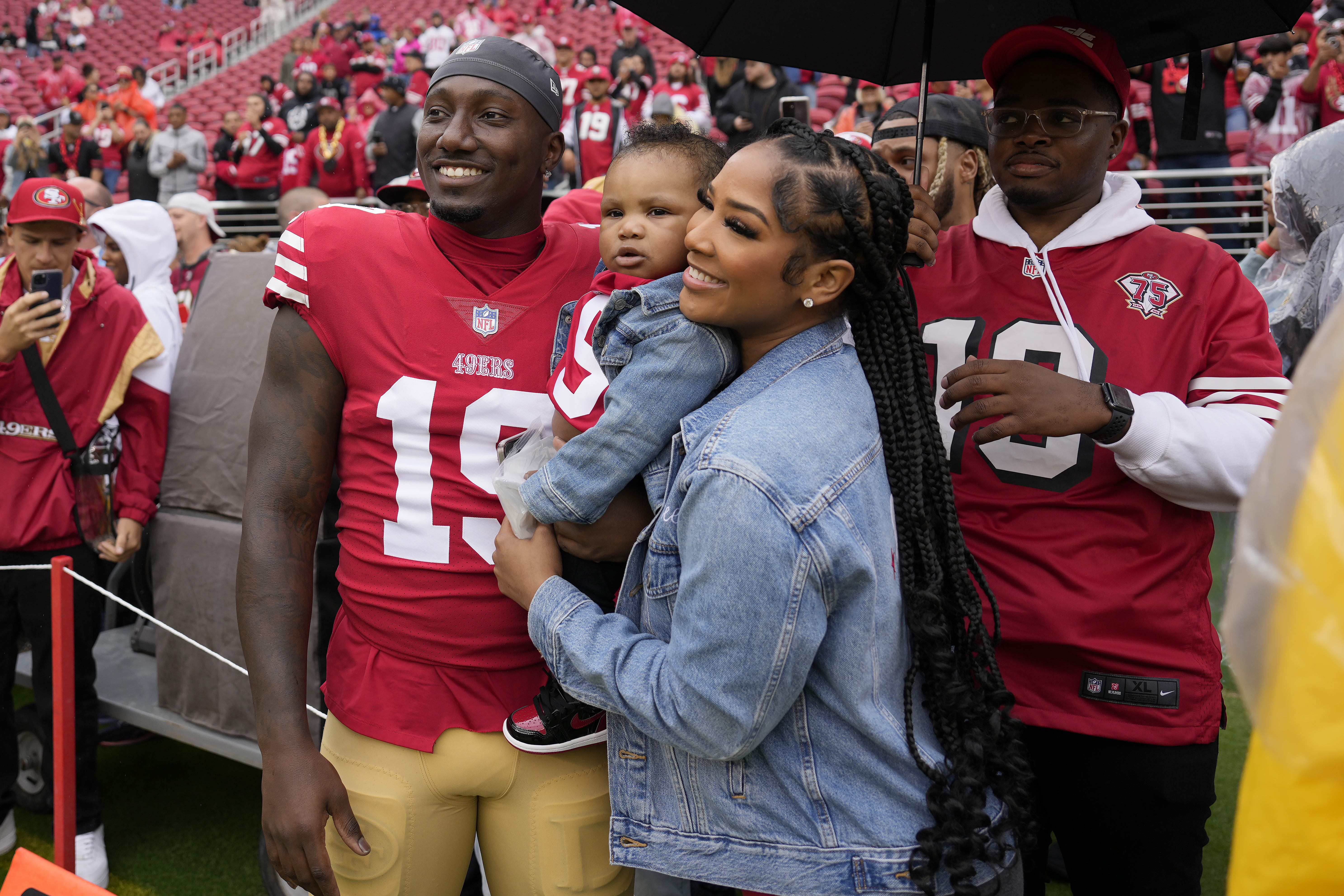 The couple have a two-year-old son, Deebo Jr.