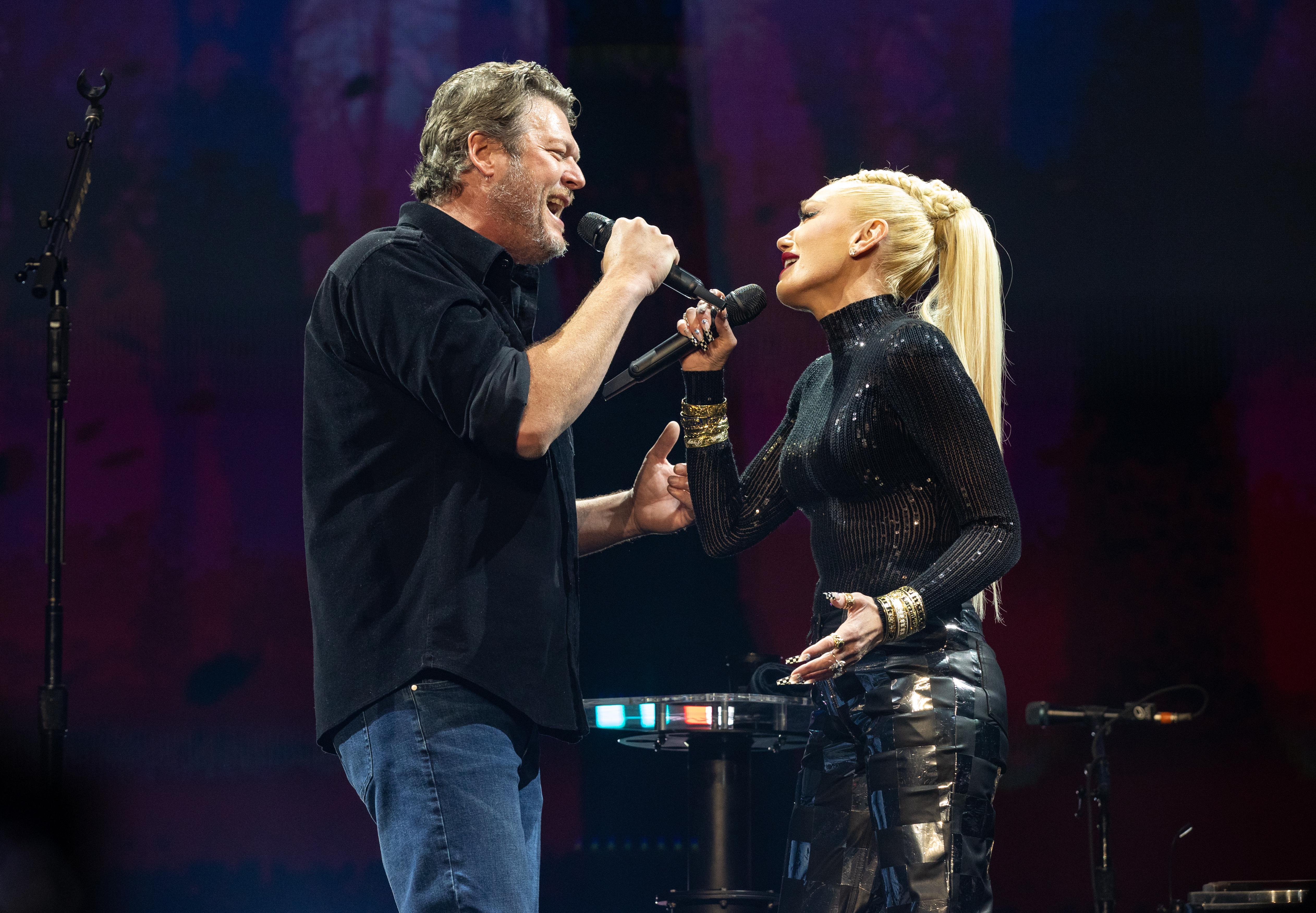 Gwen and Blake squashed rumors in early February by releasing their new love duet, Purple Irises