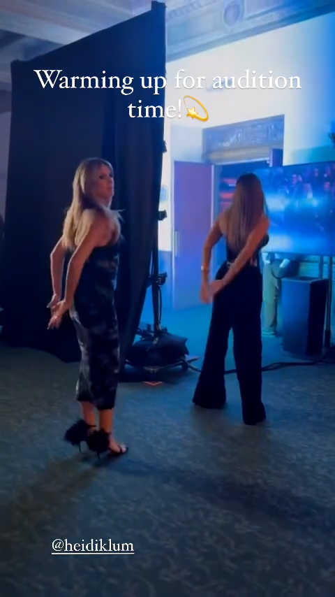 Sofia shared a brief clip of herself and Heidi dancing