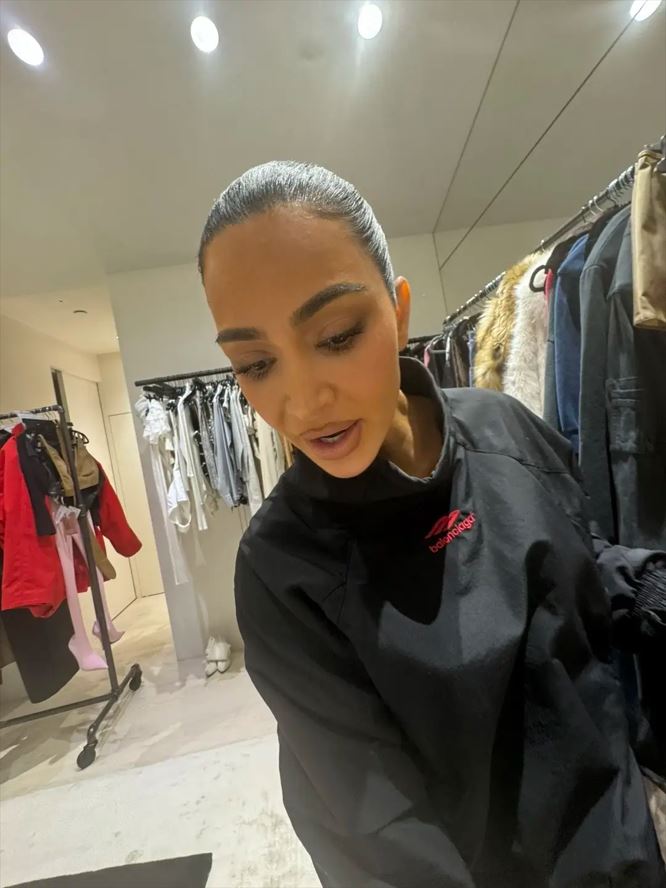 North has leaked plenty of photos of her mom on TikTok, including this unflattering shot of Kim