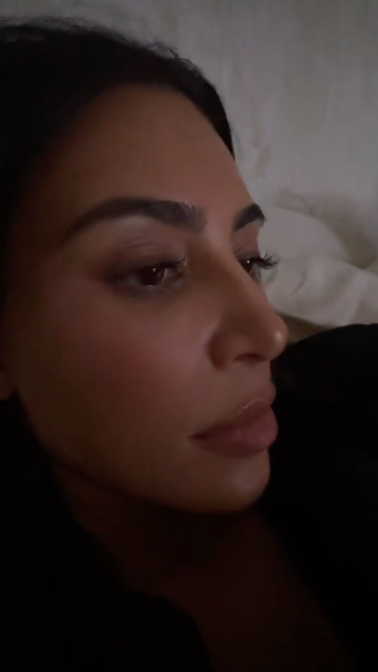 In a recent video, North recorded her mom while she was getting ready for bed