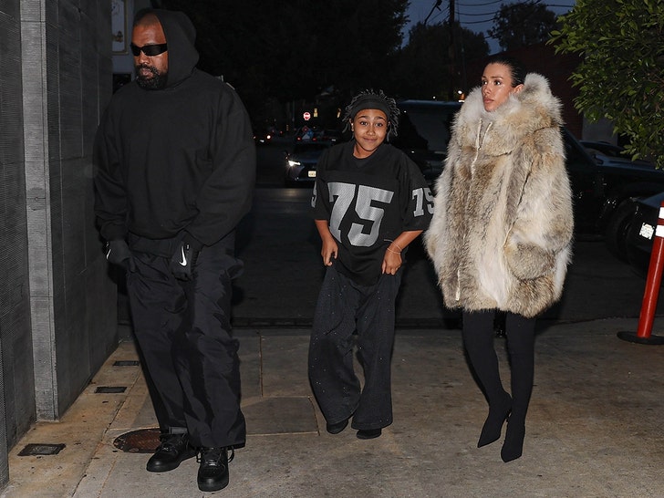 Kanye West, Bianca, North West out for Dinner