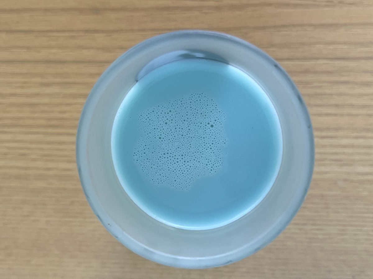 Star Wars TruMoo Blue Milk in glass