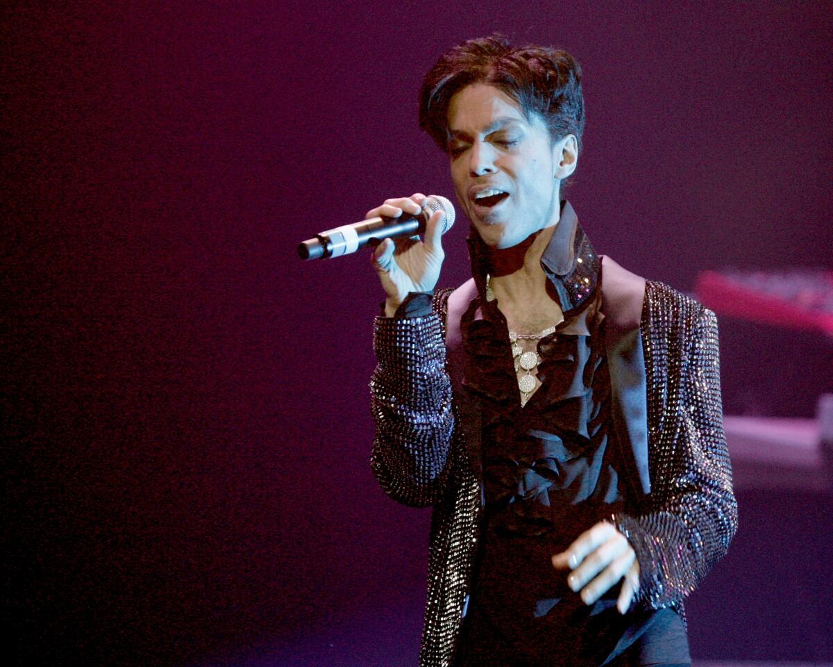 Prince performing at the Conga Room in 2009.