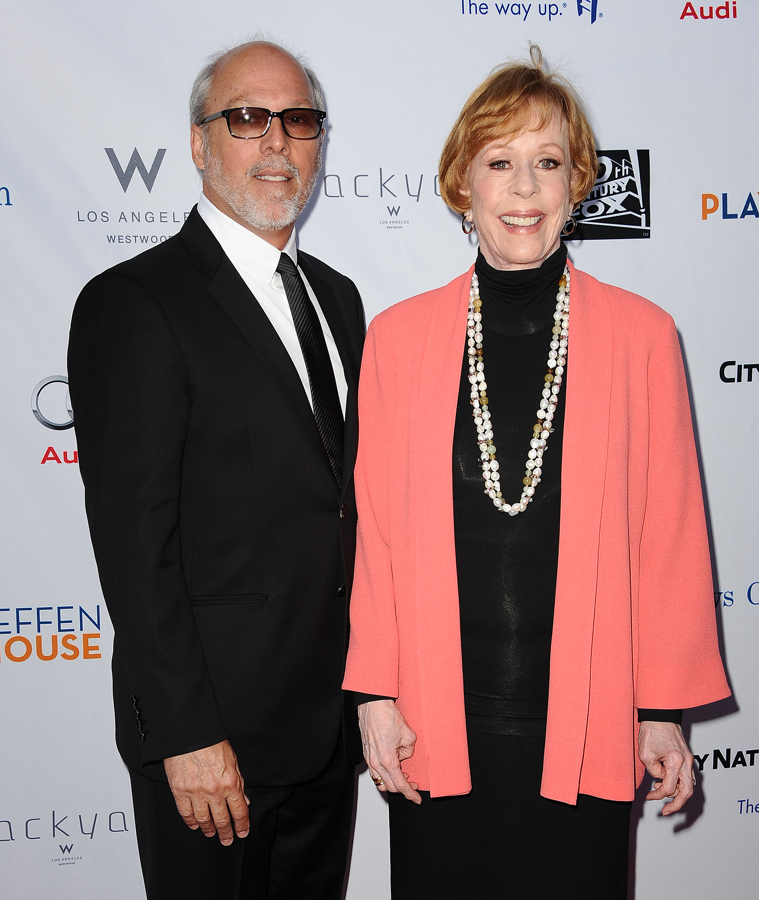 Brian Miller and Carol Burnett at the Backstage at The Geffen fundraiser at Geffen Playhouse in Los Angeles, California, on June 4, 2012