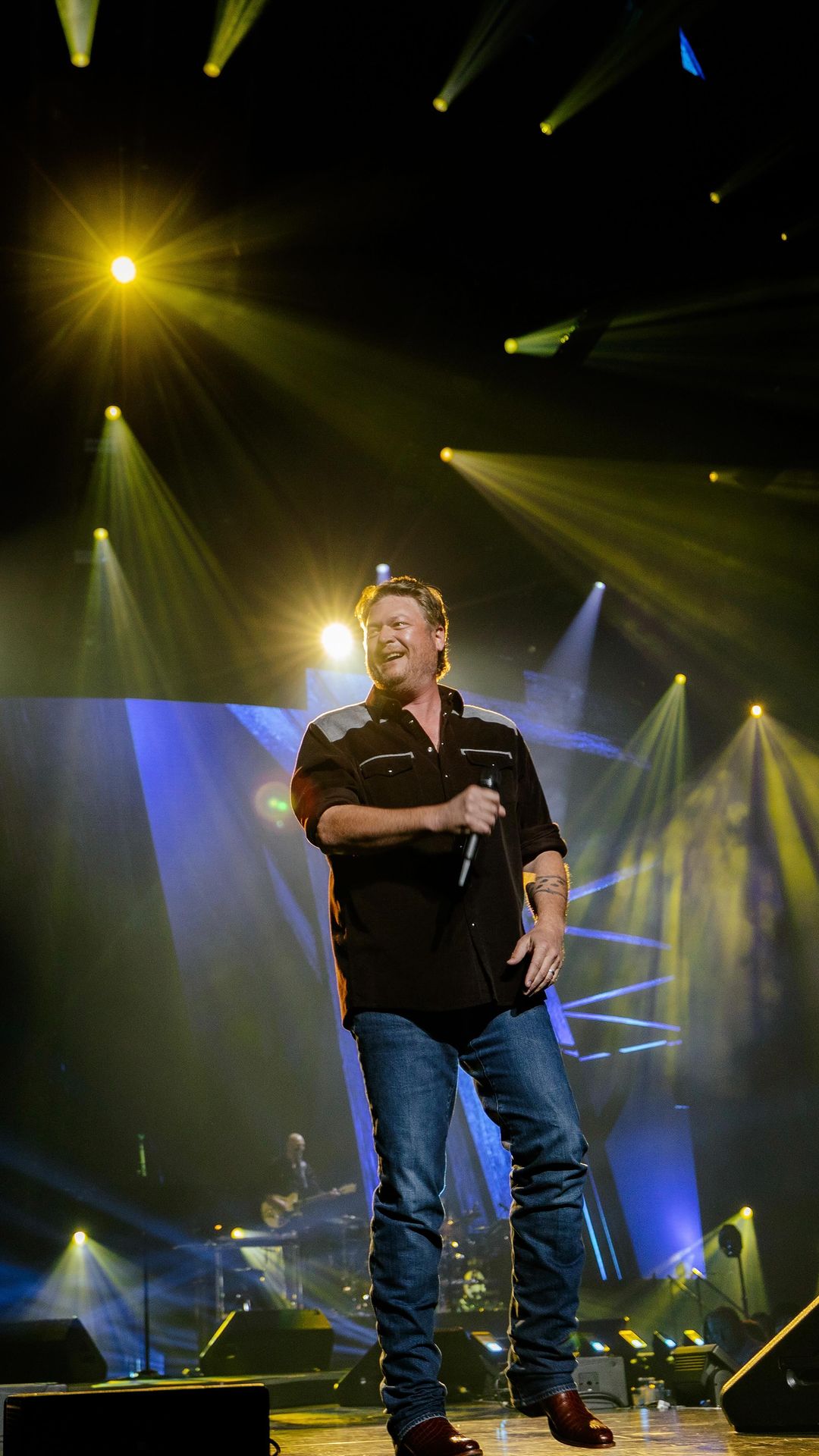 Blake previously seemed excited that he only had one weekend left of his nationwide tour