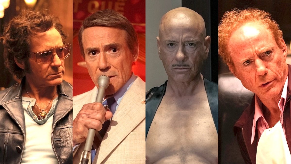 Robert Downey Jr. in four different disguises from The Sympathizer