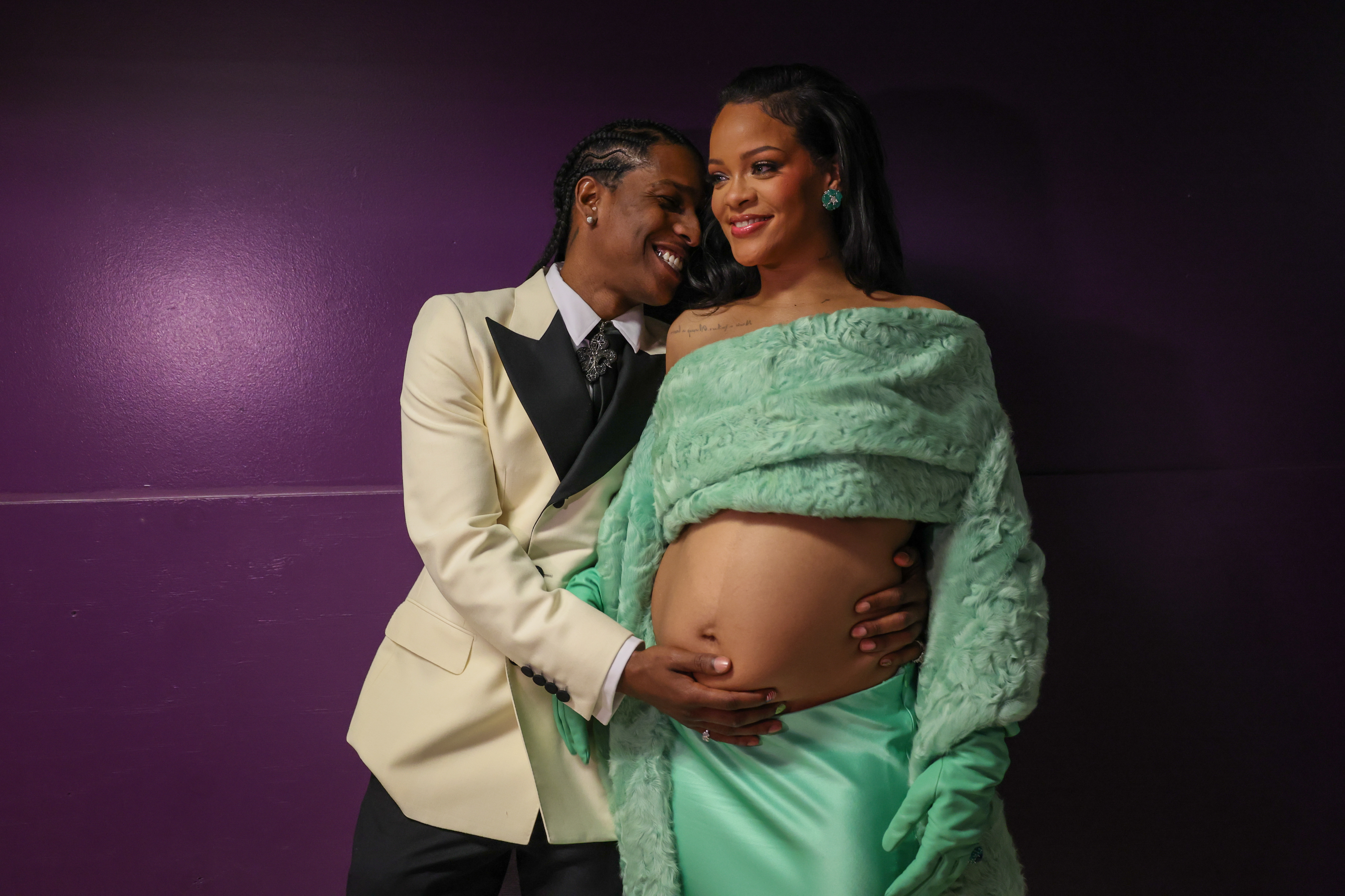 Rihanna and her partner, rapper A$AP Rocky, welcomed their first son, RZA Athelaston, in May 2022 and their second son, 7-month-old Riot Rose, in August 2023