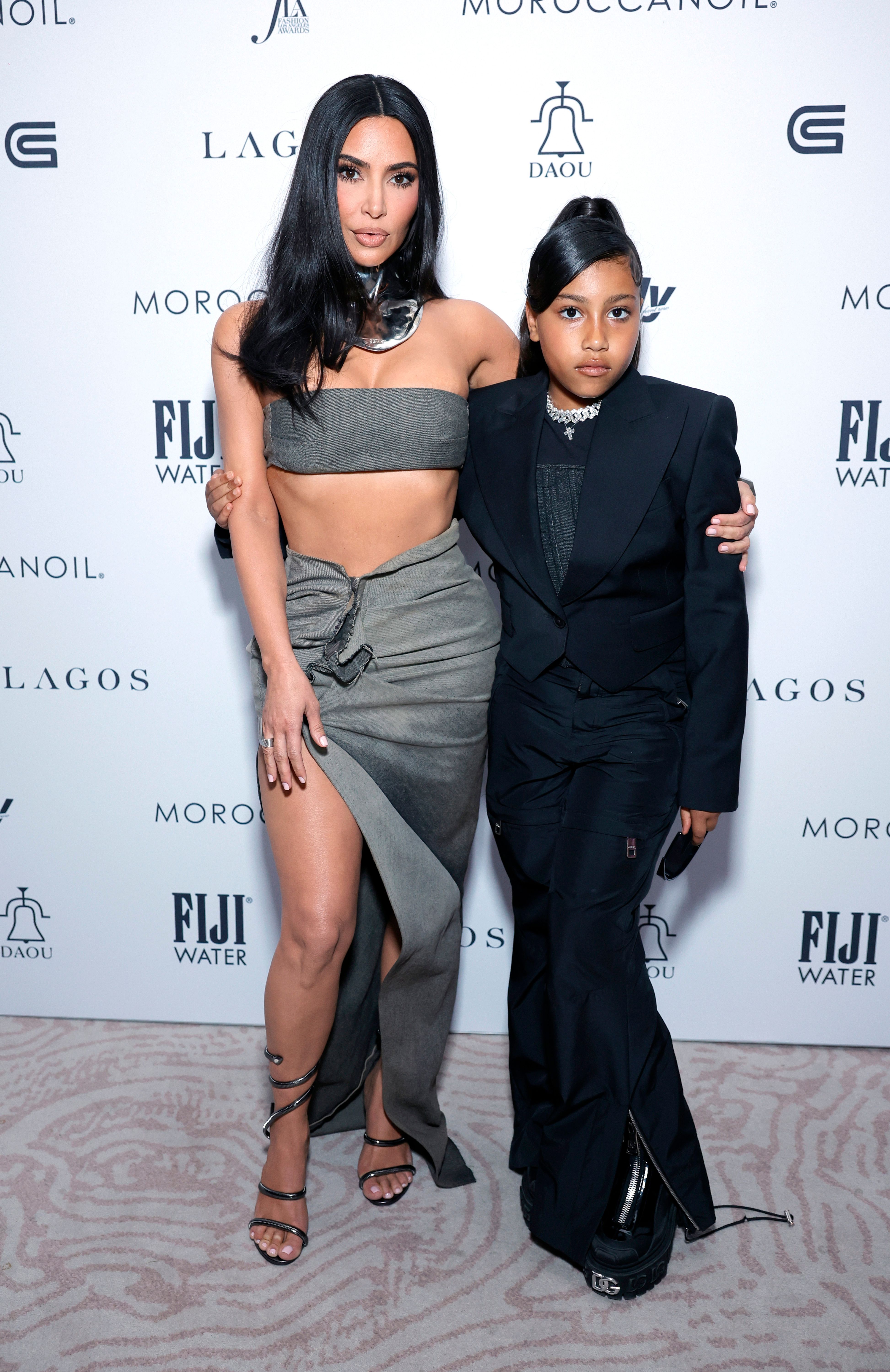 North has become known to embarrass her mom on TikTok by taking videos of the Skims mogul without her knowledge