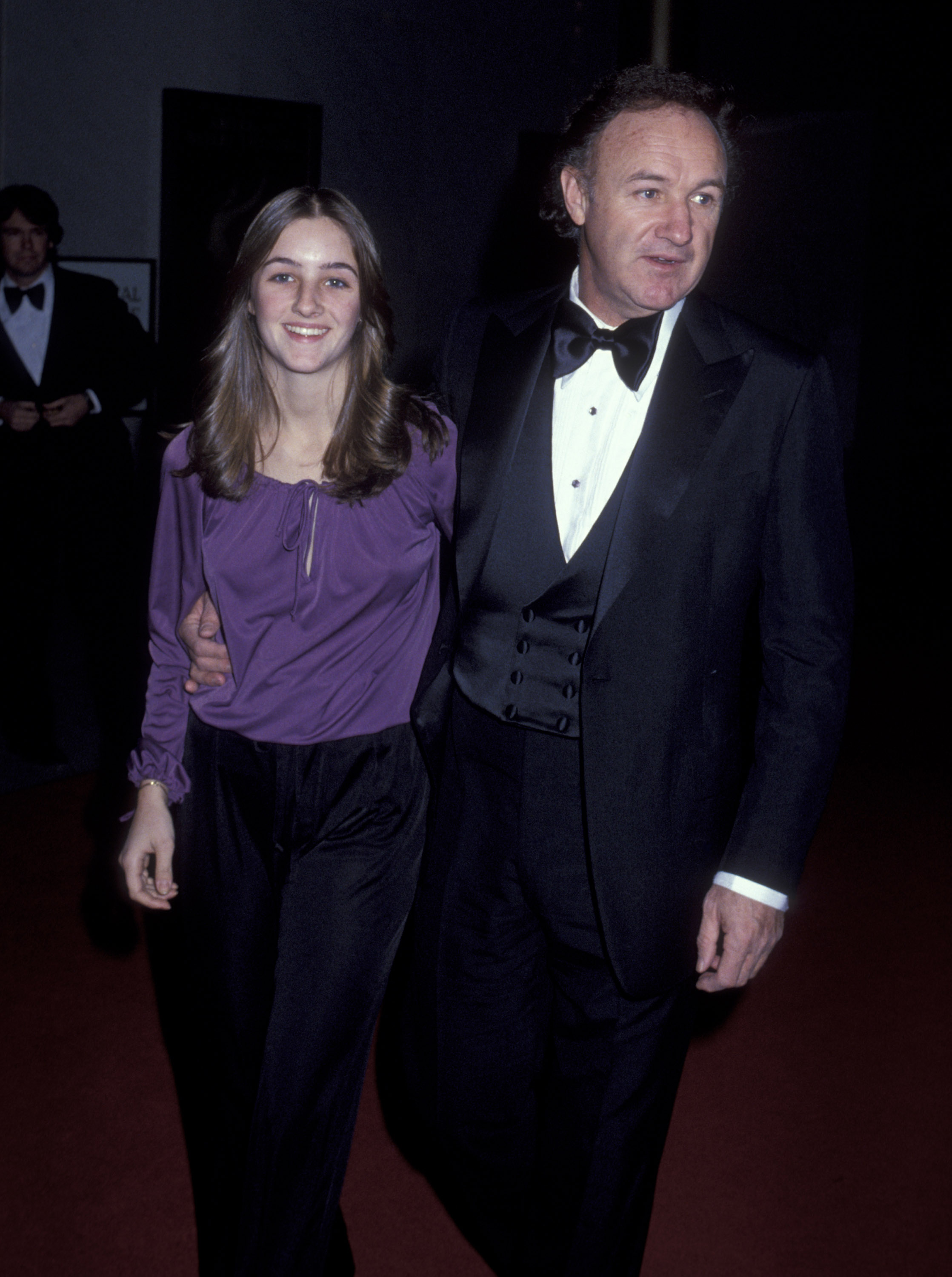 Actor Gene Hackman and daughter Elizabeth Hackman attend the screening of Superman on December, 10, 1978 at the Kennedy Center in Washington, D.C.