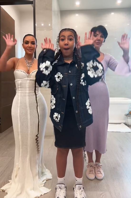 The three generations of Kardashian all danced to the Oompa Loompa song