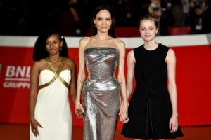 Shiloh Jolie-Pitt - here with sister Zahara and mom Angelina Jolie - is moving out of her home