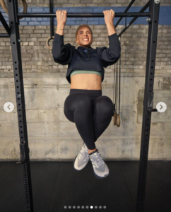 Basketball Star Hailey Van Lith In Workout Gear Does Pull Ups At the Gym