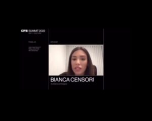 An old video of Bianca Censori resurfaced from a 2022 summit, and fans were shocked to hear her Australian accent in the clip
