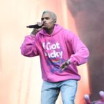 Chris Brown performing at Wireless Festival, Crystal Palace Park, London