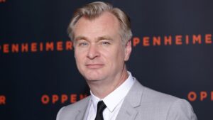 Christoper Nolan at the Oppenheimer film premiere