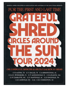 Circles Around the Sun and Grateful Shred Plot Joint Spring Tour, Shred the Sun 2024