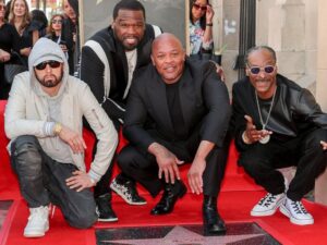 Dr. Dre Receives Star On Hollywood Walk Of Fame, Snoop Dogg & Eminem Join
