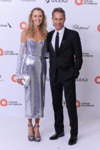 Eric McCormack & wife Janet Holden attend the 32nd Annual Elton John Oscar Party