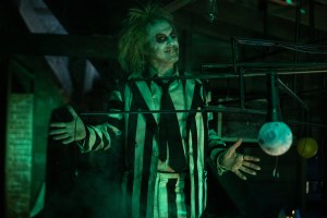 First Look At Michael Keaton & Jenna Ortega In Costume For New 'Beetlejuice'