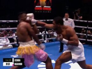 Francis Ngannou Brutally Knocked Out By Anthony Joshua In 2nd Round