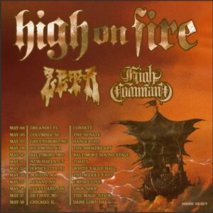 HIGH ON FIRE Announces May 2024 U.S. Tour