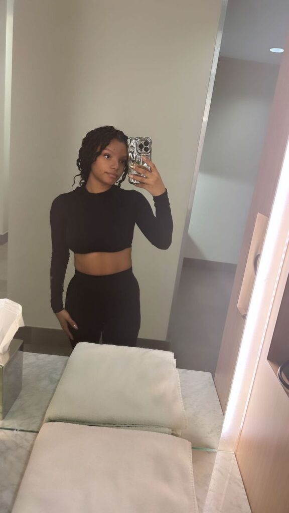 Halle Bailey flaunted her impressive post-baby body