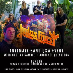 JUDAS PRIEST Holds First 'Invincible Shield' U.K. 'In Conversation' Event In London: Photos, Video