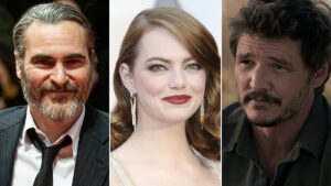 Joaquin Phoenix, Emma Stone, Pedro Pascal