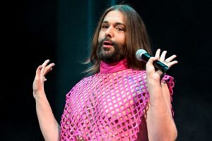 Jonathan Van Ness performs his comedy show at The Brown Theatre on Jan. 19 in Louisville, Kentucky.