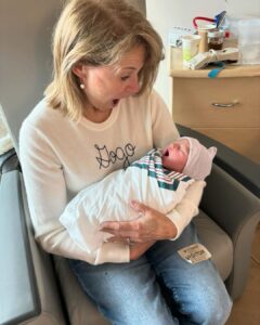 Katie Couric has become a grandmother as her daughter Ellie gave birth to a son