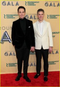 Jim Parsons and husband Todd Spiewak at the Roundabout Gala