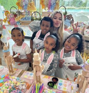 Khloe Kardashian has been accused of using filters on her children's faces