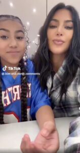 Fans said North West looks more like her mom, Kim Kardashian, and aunt Kourtney after seeing her latest TikTok