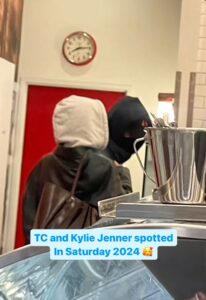 Kylie Jenner appeared to be on a secret date with her boyfriend, Timothée Chalamet, on Saturday while wearing disguises