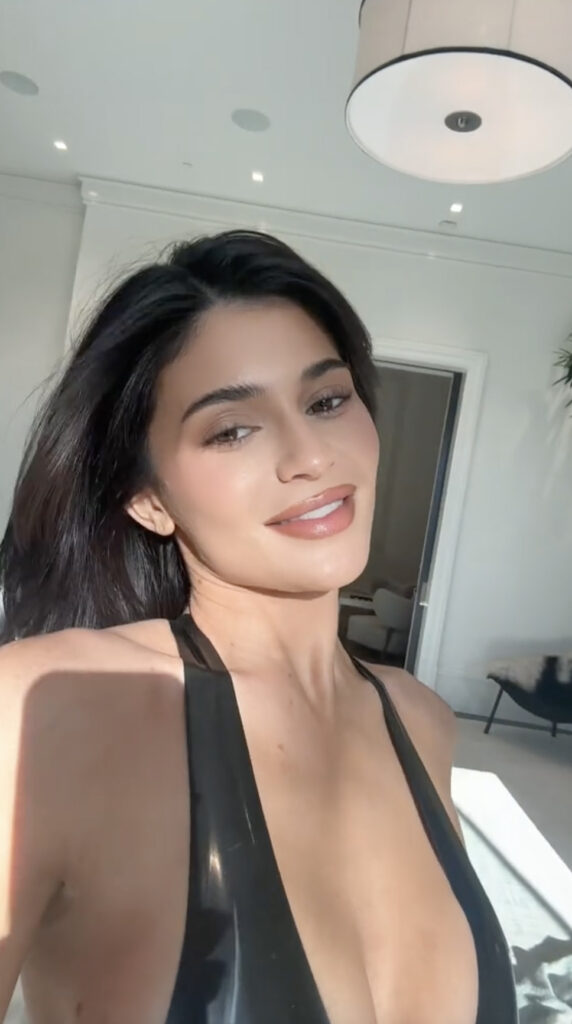 Kylie Jenner smiled at the camera in her new TikTok