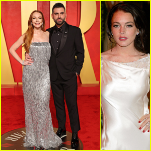 Lindsay Lohan Attends First Vanity Fair Oscar Party Since 2006 With Husband Bader Shammas!