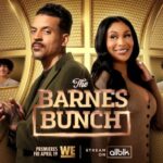 The Barnes Bunch key art and family photo