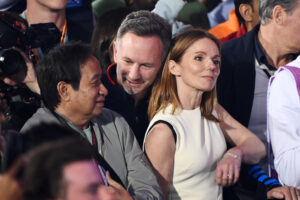 Geri and Christian Horner at the Bahrain F1 Grand Prix last weekend