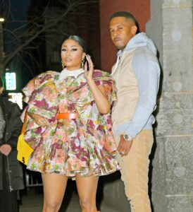 Nicki Minaj and husband Kenneth Petty attend marc jacobs fashion show