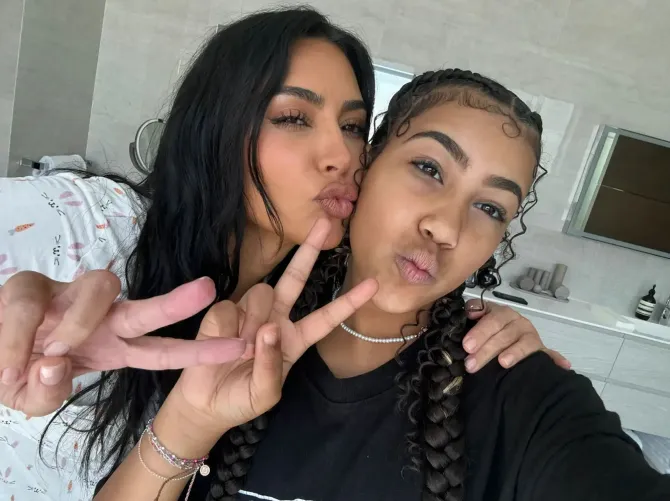 Fans say North looks all grown up next to her mother