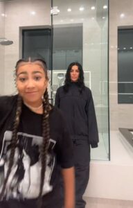 Kim Kardashian and her daughter North West shared a new TikTok video