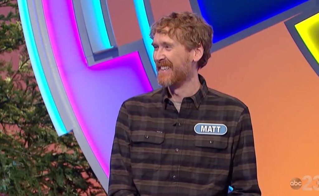 Matt revealed his son couldn't make it to Wheel of Fortune as he has school