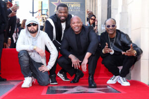 Eminem, 50 Cent, Dr Dre and Snoop Dogg on the Hollywood Walk of Fame