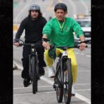 Robert Downey Bikes With Son 3