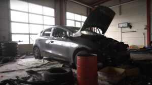 Though the abandoned cars he found inside the dealership had been vandalized, the vehicles weren't dismantled