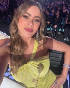 Sofia Vergara posted new photos from the set of America's Got Talent