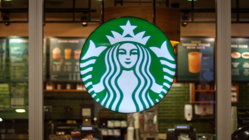 Starbucks store and logo