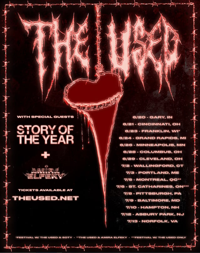 THE USED Announces Summer 2024 Tour With STORY OF THE YEAR